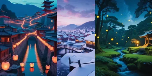 Ghibli Style Images generated by leonardo