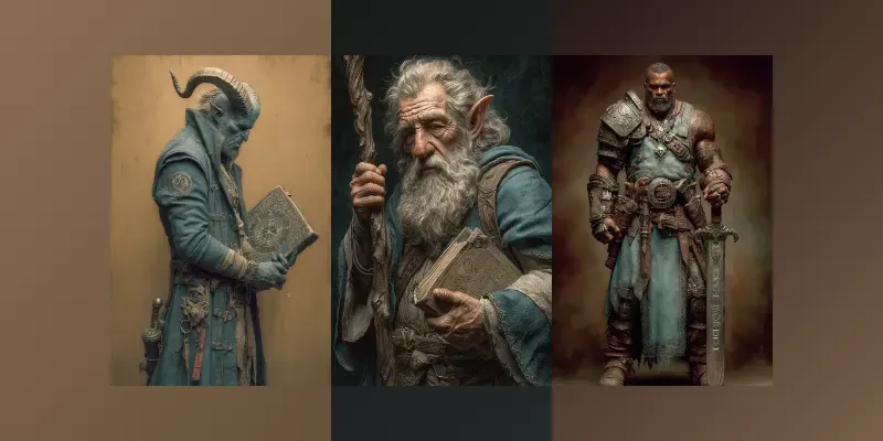 Ttrpg Characters Concept Art generated by undefined