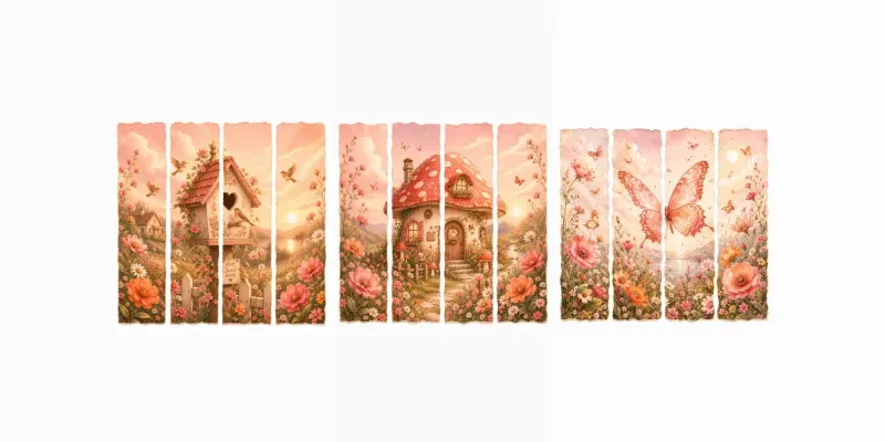 Whimsical Torn Paper Illustrations generated by undefined