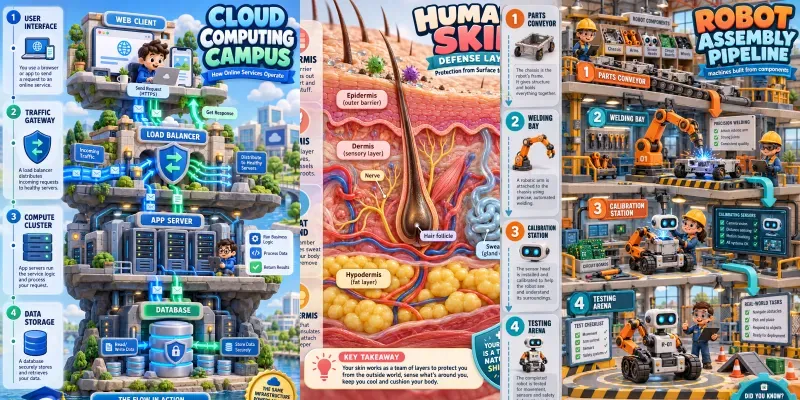 3D Ecosystem Poster Infographics