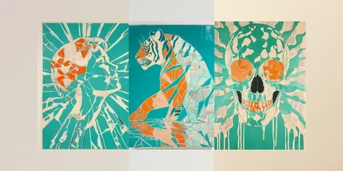 Collage Fragments generated by midjourney