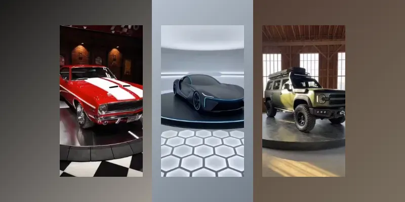 Cinematic 360 Car Showcase Videos generated by undefined