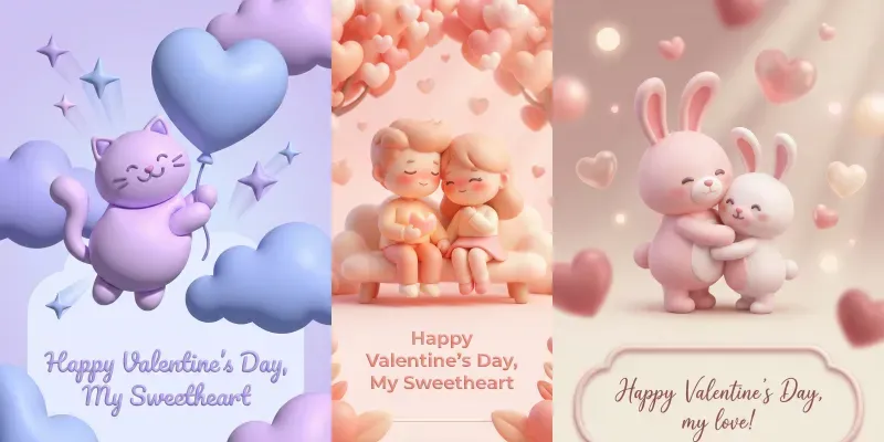 Lovely Valentine Greeting Prompt generated by undefined