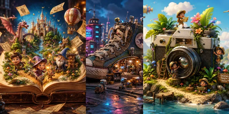 Realities Meet Cartoon Art generated by undefined