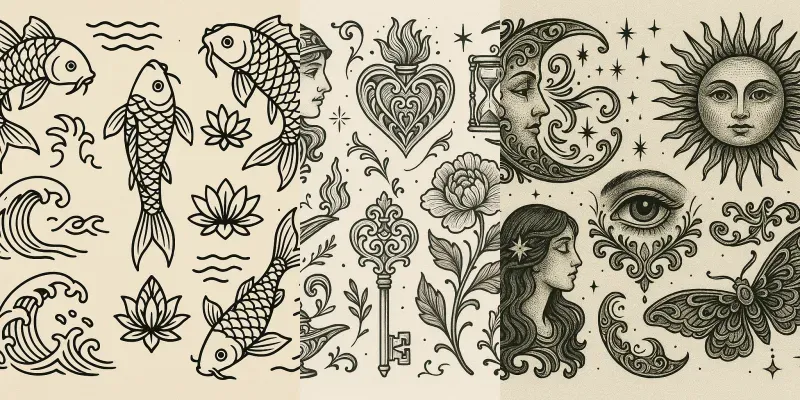 Pro Tattoo Flash Generator Prompts generated by undefined