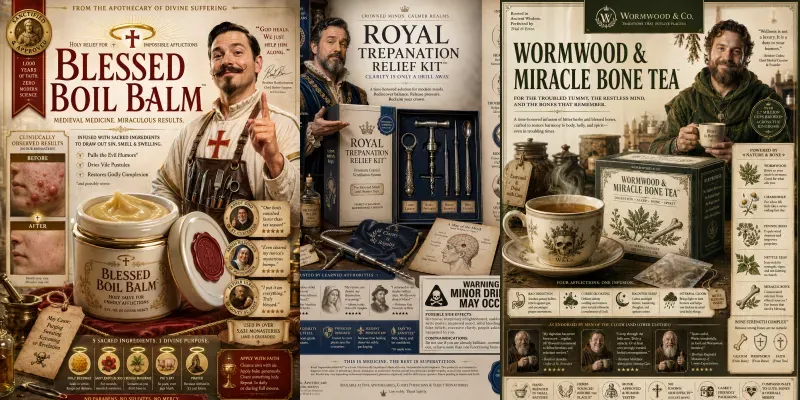 Dark Ages Medicine Ad Generator generated by undefined