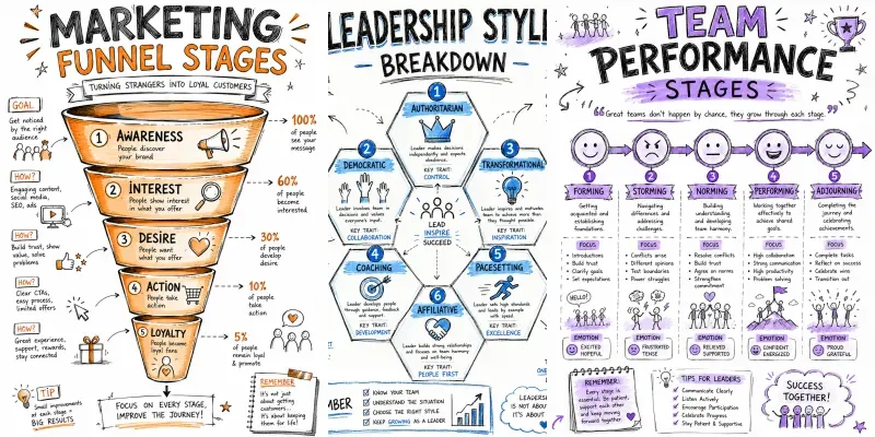 Hand Drawn Infographic Diagram Visuals generated by undefined