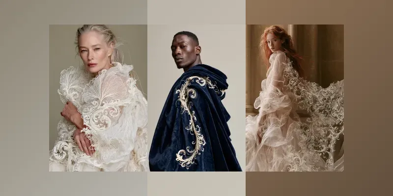 Sculptural Lace Fashion Editorials