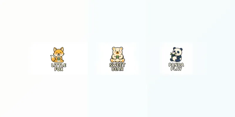 Cute Vector Animal Logos generated by undefined