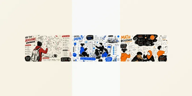 Modern Visual Storyboard Mural Assets generated by undefined