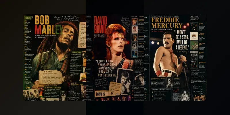 Information Posters About Music Stars generated by undefined