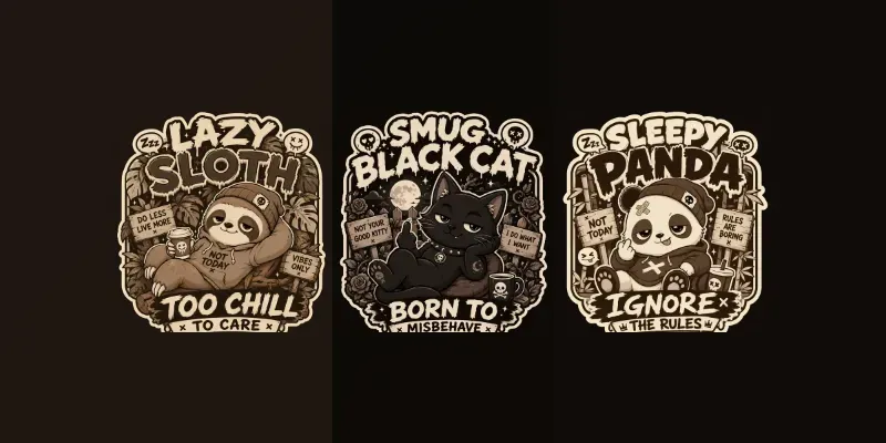 Cute Rebel Sticker Generator generated by undefined