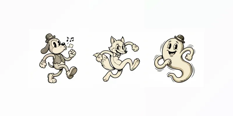 Retro Cartoon Mascots generated by undefined