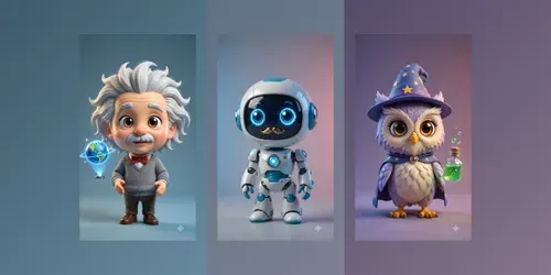 Cute Chibi Talking Toys generated by veo