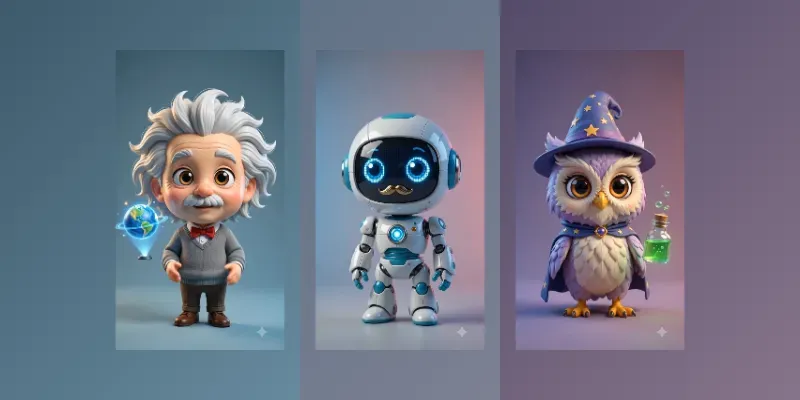 Cute Chibi Talking Toys generated by undefined