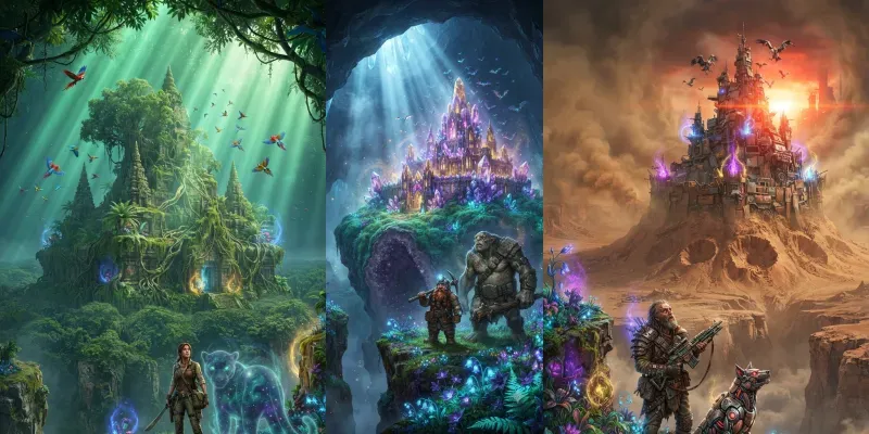 Cinematic Fantasy Concept Art Collections generated by undefined