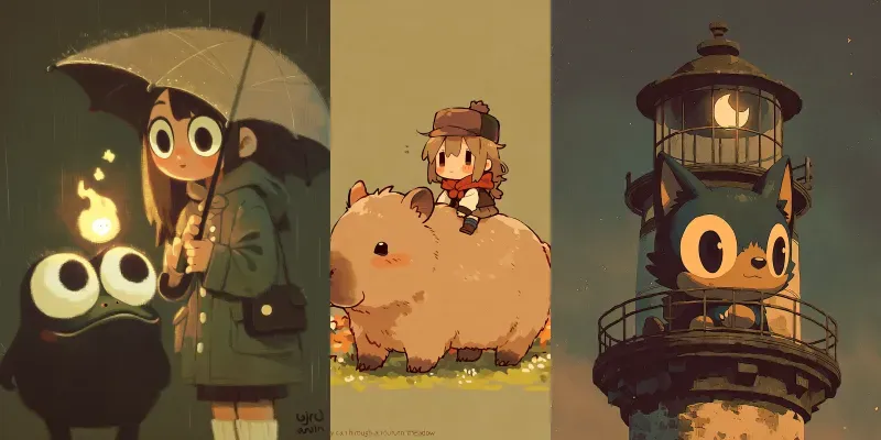 Cozy Indie Storybook Characters generated by undefined