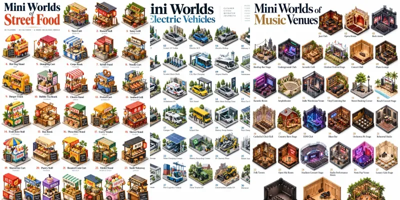 Mini Worlds Infographics