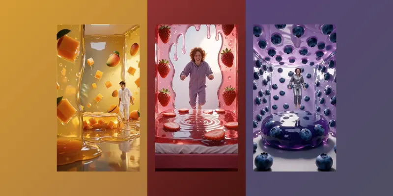 Surreal Jelly Bed Videos generated by undefined