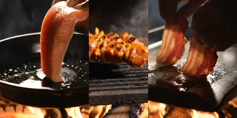 ASMR Campfire Cooking Videos generated by undefined