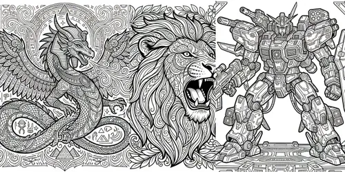 KDP Adult Coloring Pages generated by gemini-image