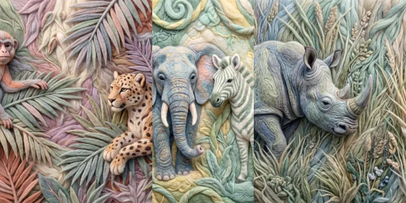 Nursery Wall Art Digital Print Assets generated by undefined