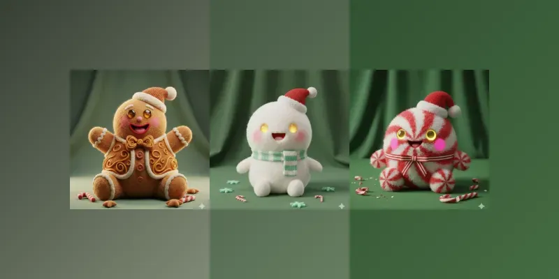 Whimsical Cozy Holiday Character Sets generated by undefined