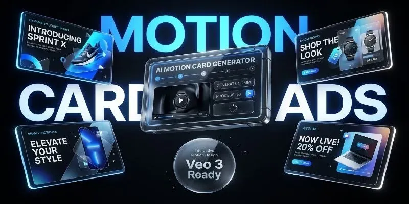 Interactive Motion Card Product Ads generated by undefined