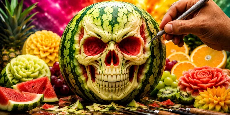 Fruit Carving Masterpieces generated by undefined
