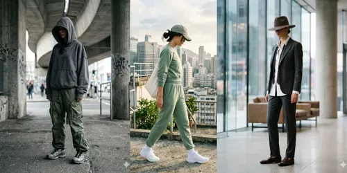 Fashion Lookbook Outfit Style Visuals generated by gemini-image