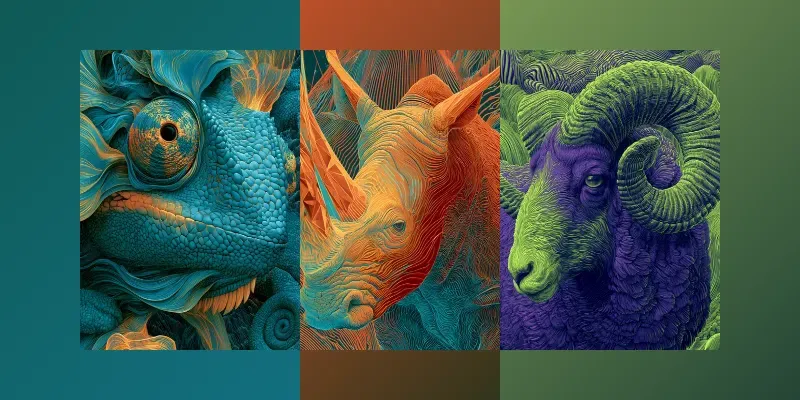 Psychedelic Animal Anatomies generated by undefined