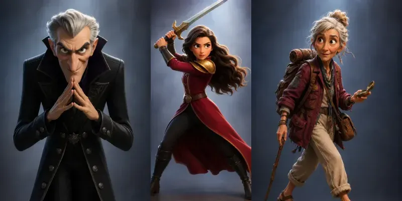 Render Ready Pixar 3d Characters generated by undefined