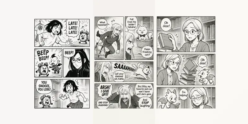 Manga Comic Strip Stories generated by undefined