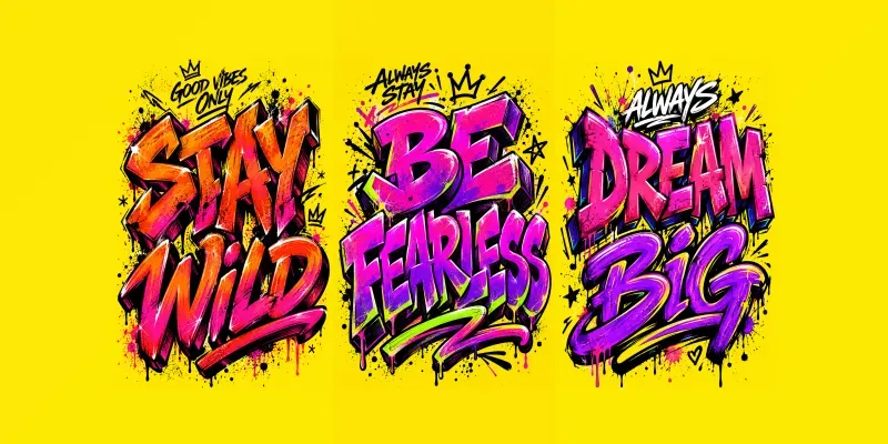Bold Graffiti Motivation Posters