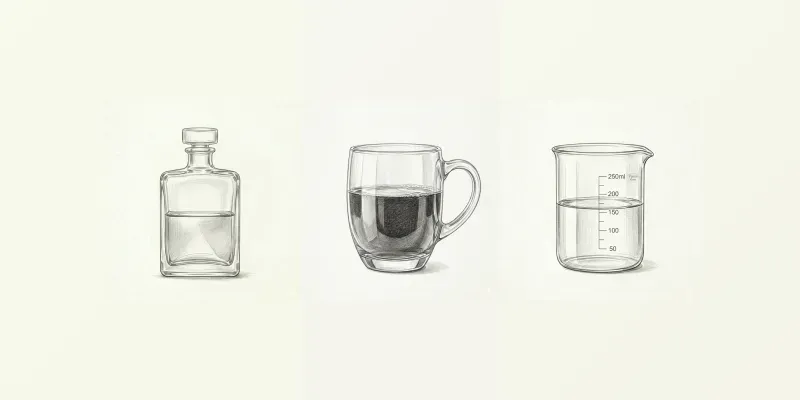 Minimal Liquid Container Sketches generated by undefined