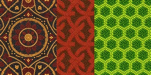 Seamless Geometric Patterns With Grains generated by chatgpt-image