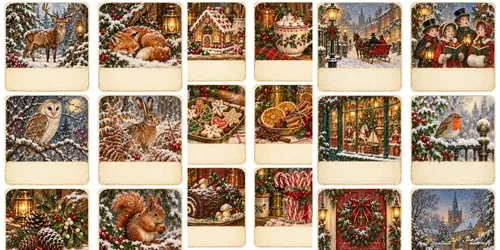 Christmas Junk Journal Cards generated by chatgpt-image