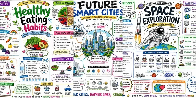 Epic Wildlife Sketchnote Poster Designs generated by undefined