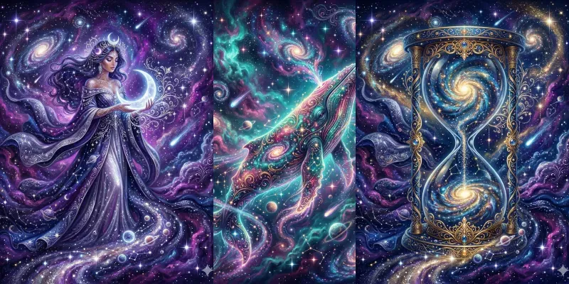 Surreal Cosmic Mystical Art generated by undefined