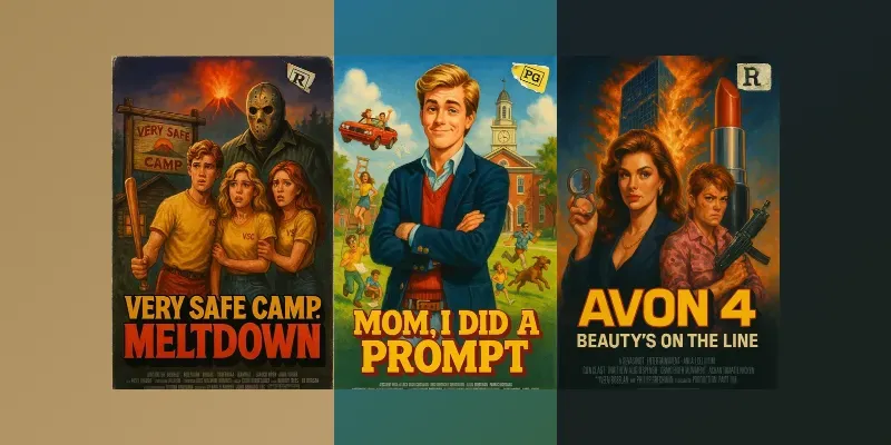 80s Illustrated Movie Poster Maker generated by undefined