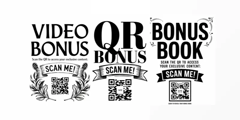 Videos Bonus Qr Codes Scan Me Floral Pages generated by undefined