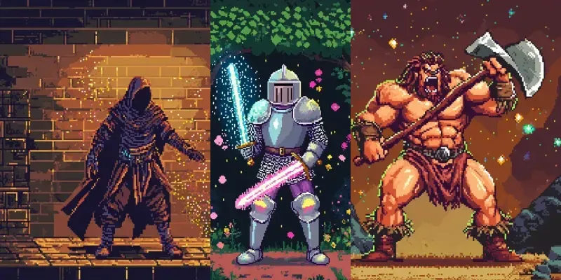 Mosaic Bytes Pixelized Scenes generated by undefined