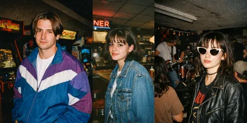 90s Retro Aesthetic Flash Smartphone Photos generated by stable-diffusion