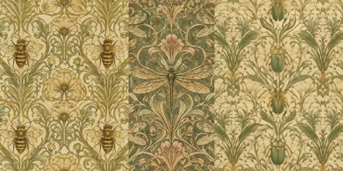 Art Nouveau Insect Pattern Generator generated by chatgpt-image