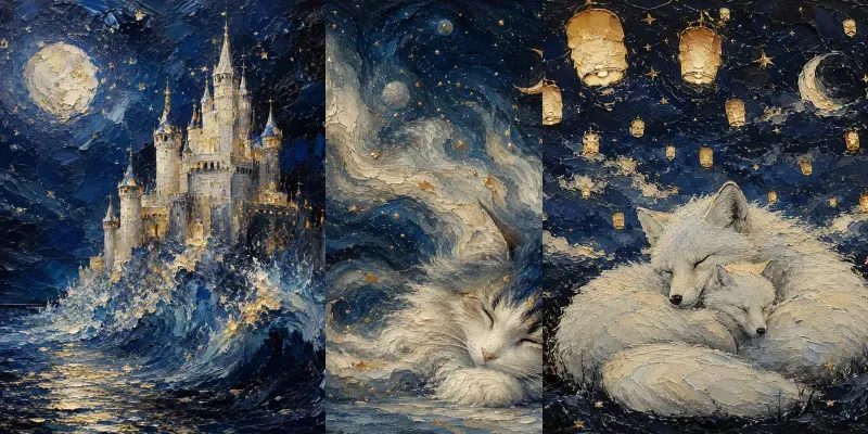Dreamlike Impasto Canvas Collections generated by undefined
