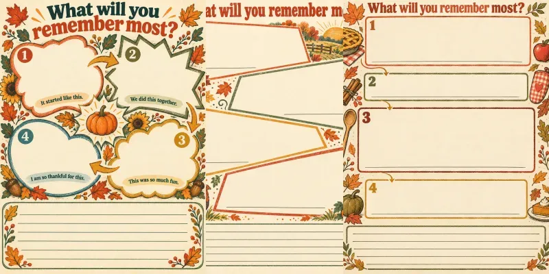 Family Thanksgiving Memory Pages generated by undefined