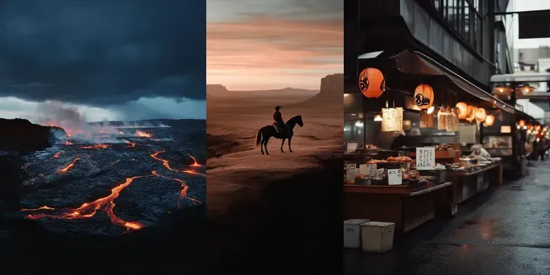 Cinematic Compositions Photography generated by undefined