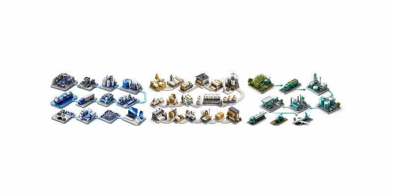 Elite Isometric Industry Process Graphics generated by undefined