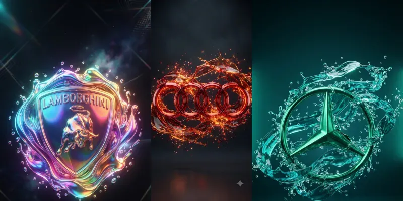 Luxury Liquid Car Logo Designs