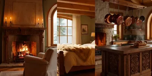 Luxury Alpine Cozy Interior Video Packs generated by grok-video